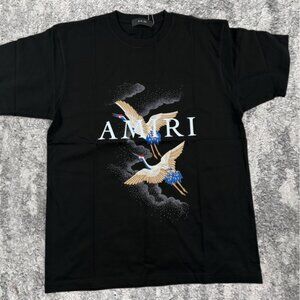 NWT AMIRI Crane Graphic T-Shirt Tee Black Large Men